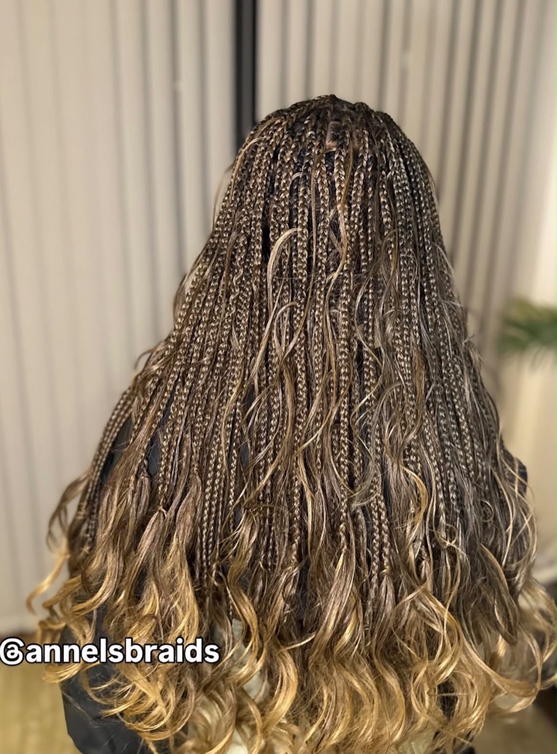 French Curls Boho Braids by Annel's Beauty House